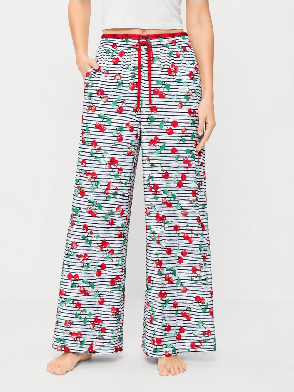 Jockey Generation Soft Touch Luxe Cropped Pajama Pant – Cherry Stripe